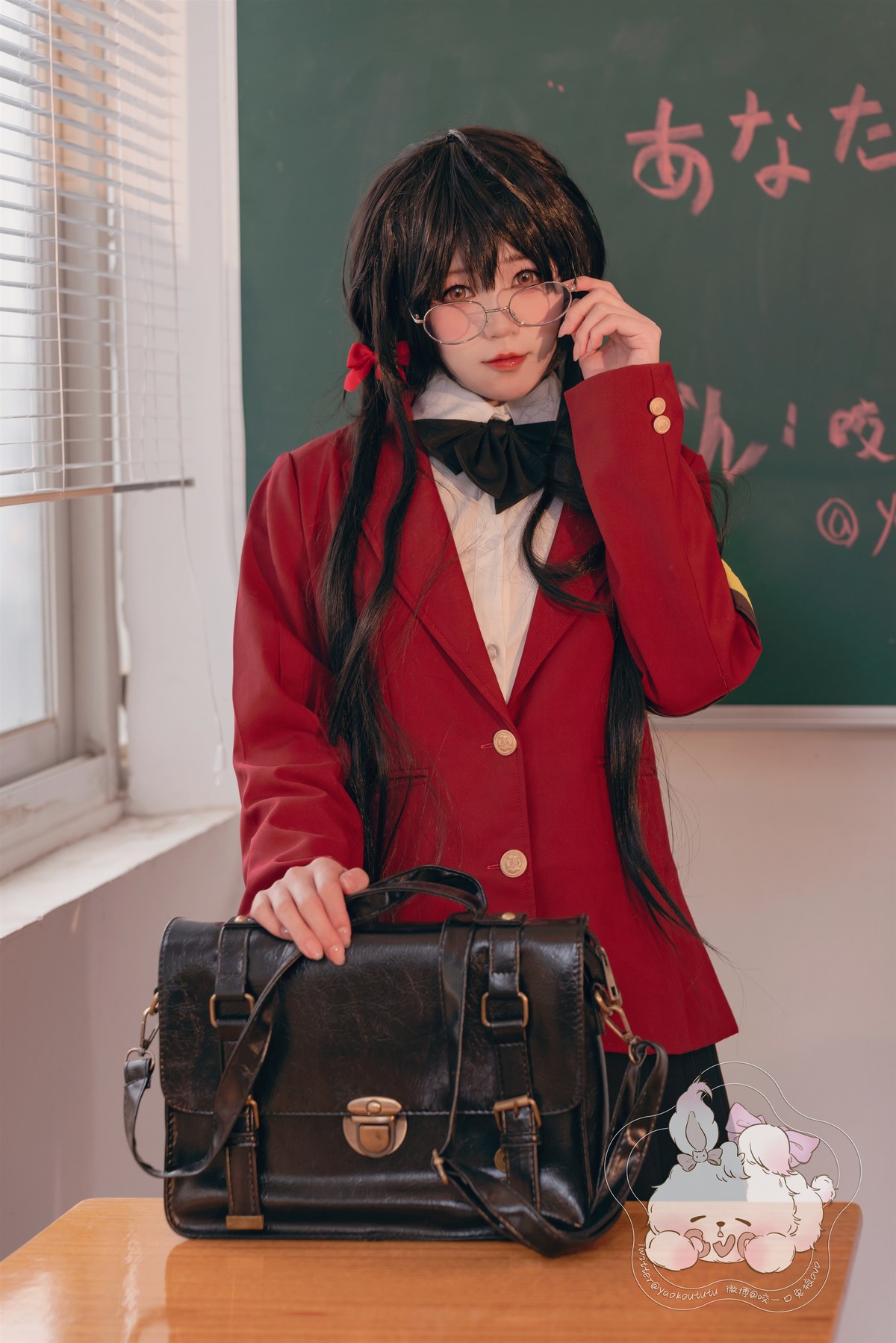 Cosplay 咬一口兔娘 风纪委员大凤 Set.01(1)