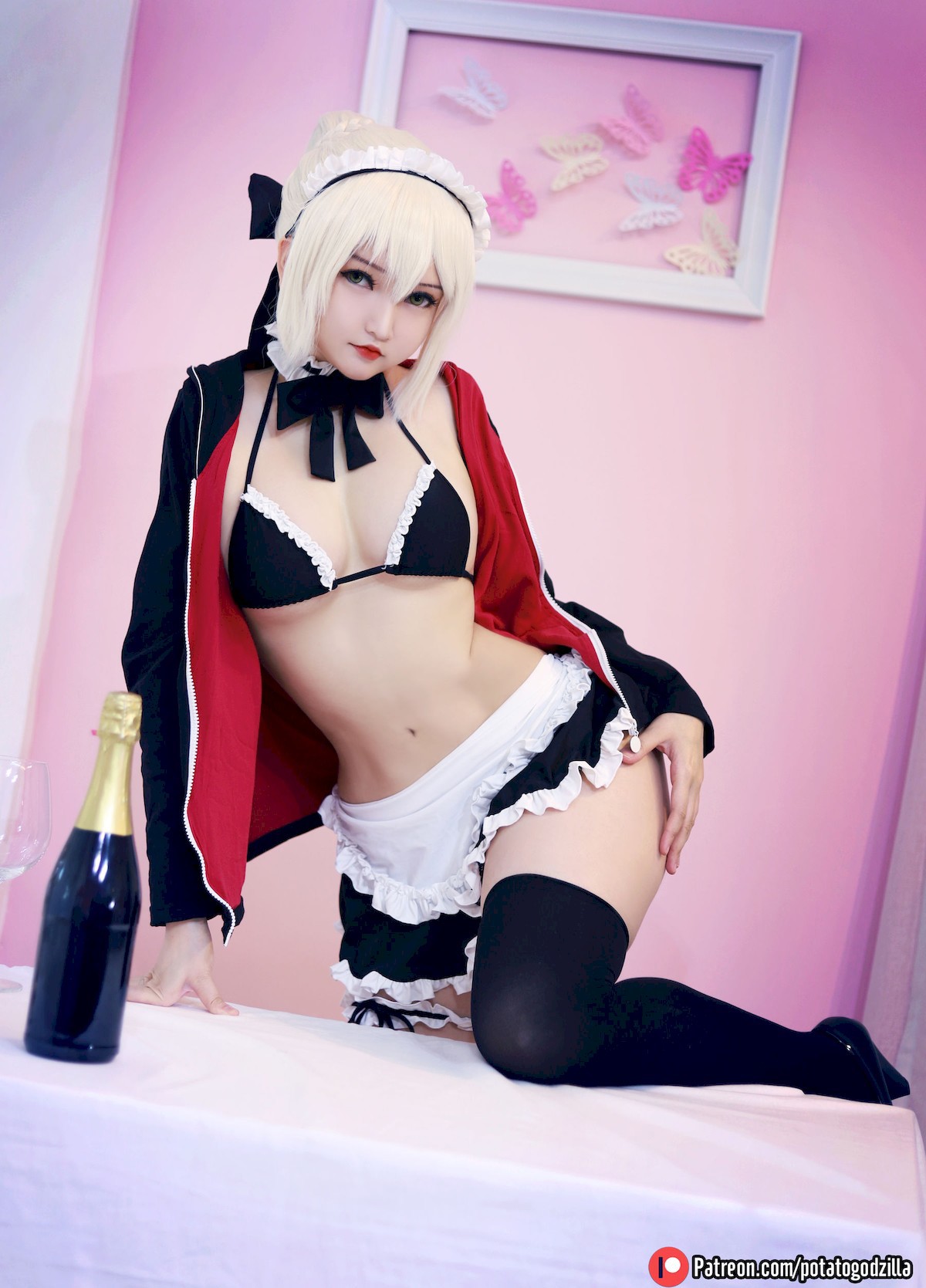 Potato Godzilla Cosplay セイバーオルタ メイド Ver.(1)